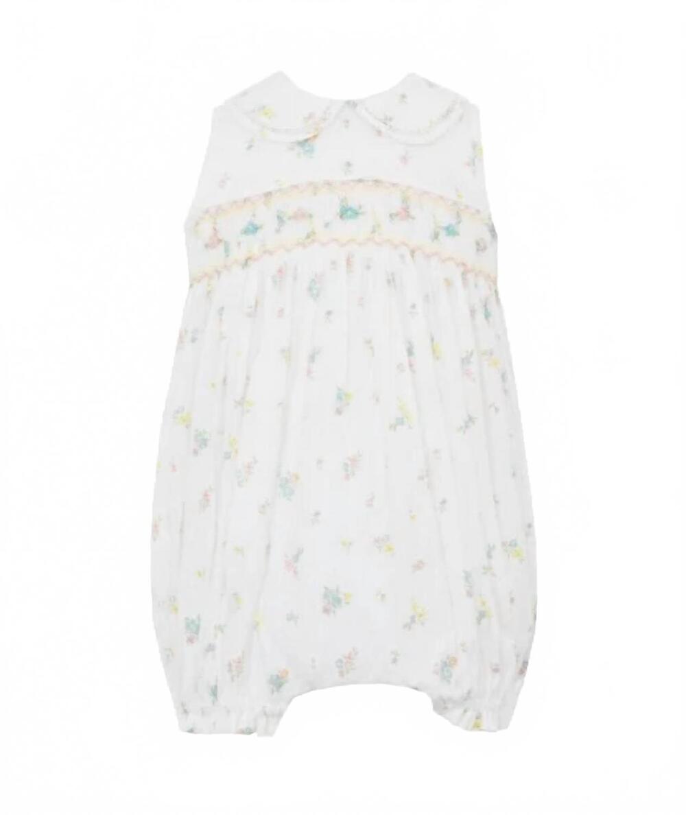 NEW ANAVINI kids floral sleeveless romper in white